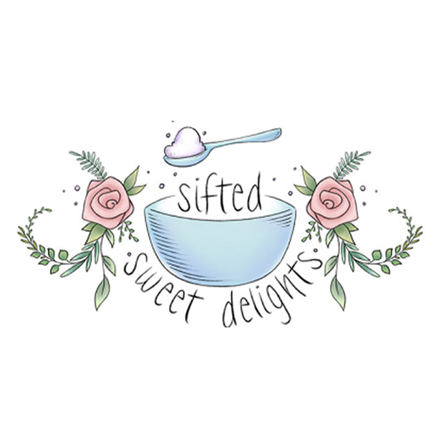 logo image for Sifted Sweet Delights. A sugar cookie maker located in Sacramento, California.