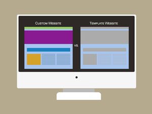 graphic of a computer screen | custom or template?
