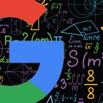 Image of Google's letter G and mathematical terms