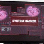 Imagen de una pantalla de computadora mostrando: System Hacked